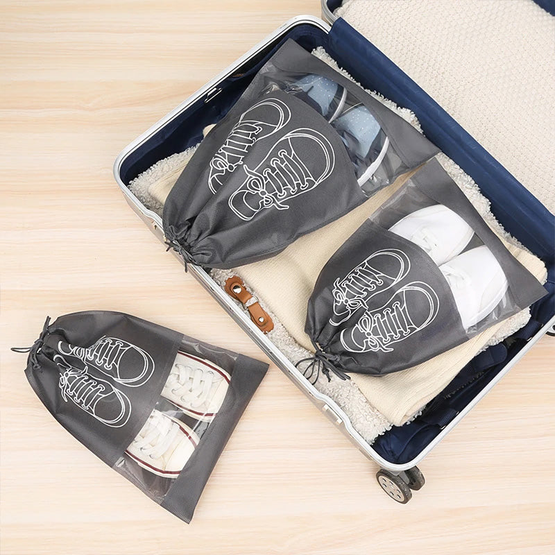 Juego de 5 bolsas organizadoras para guardar zapatos de viaje