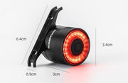 Intelligent Induction Brake Of Bicycle Tail Light - Blue Force Sports