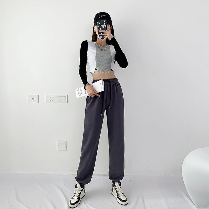 Women's Loose Slim Casual Legging Pants - Blue Force Sports