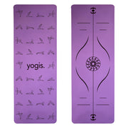 Yoga Mat Posture Line Non-slip Custom Fitness Mat For Beginners Plank Support - Blue Force Sports