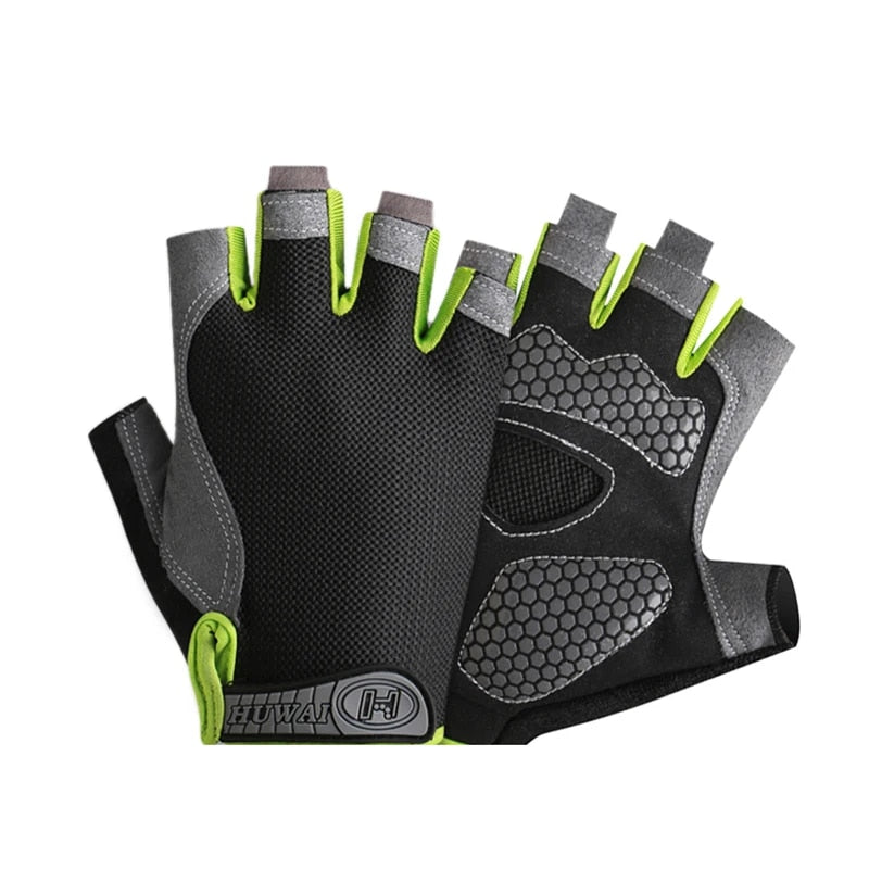 Atmungsaktive Halbfinger-Fahrradhandschuhe für Unisex