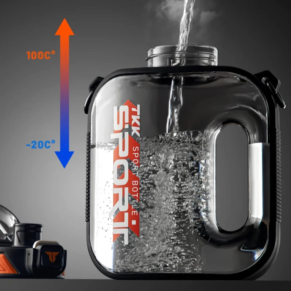 Botella de agua deportiva Tritan de gran capacidad