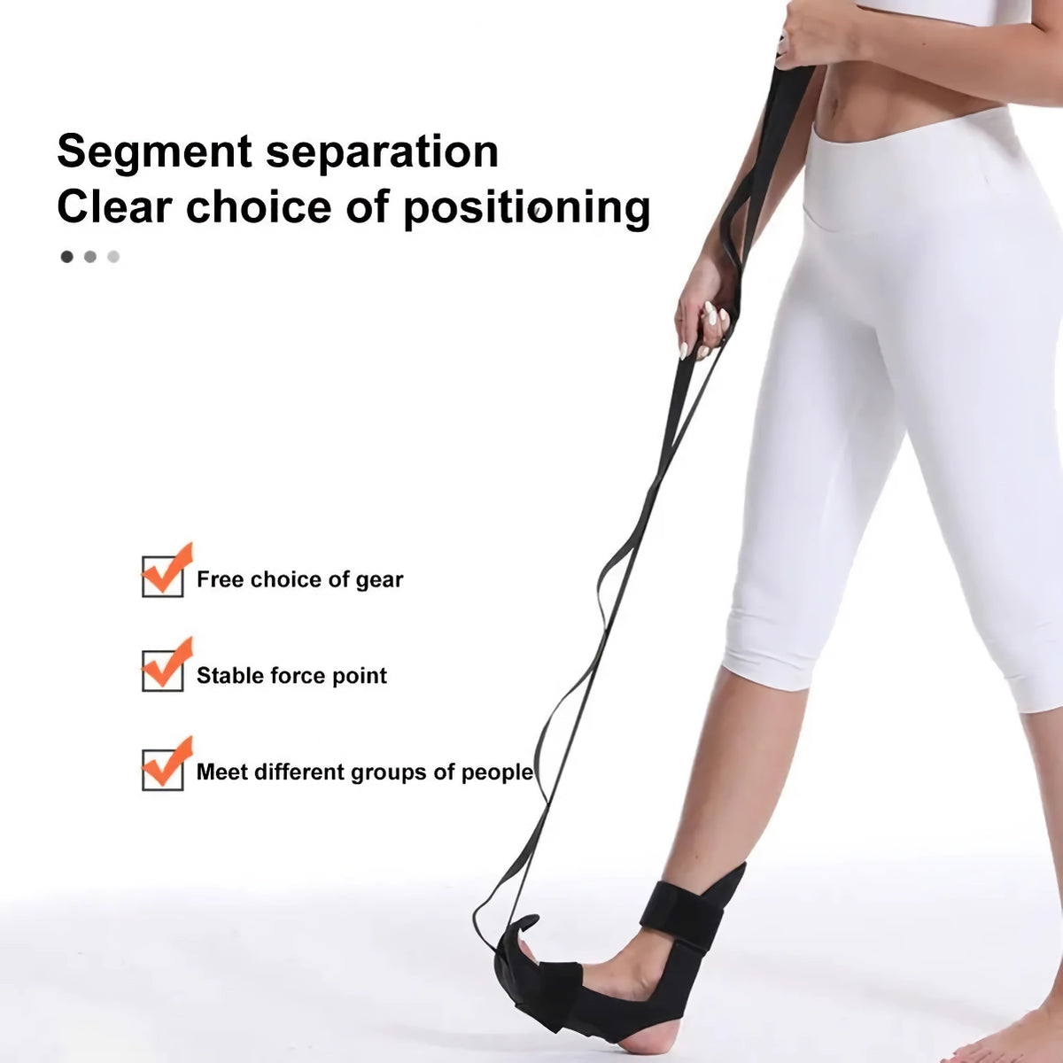 Hochfester Multi-Loop-Yoga-Stretchgurt für die Physiotherapie