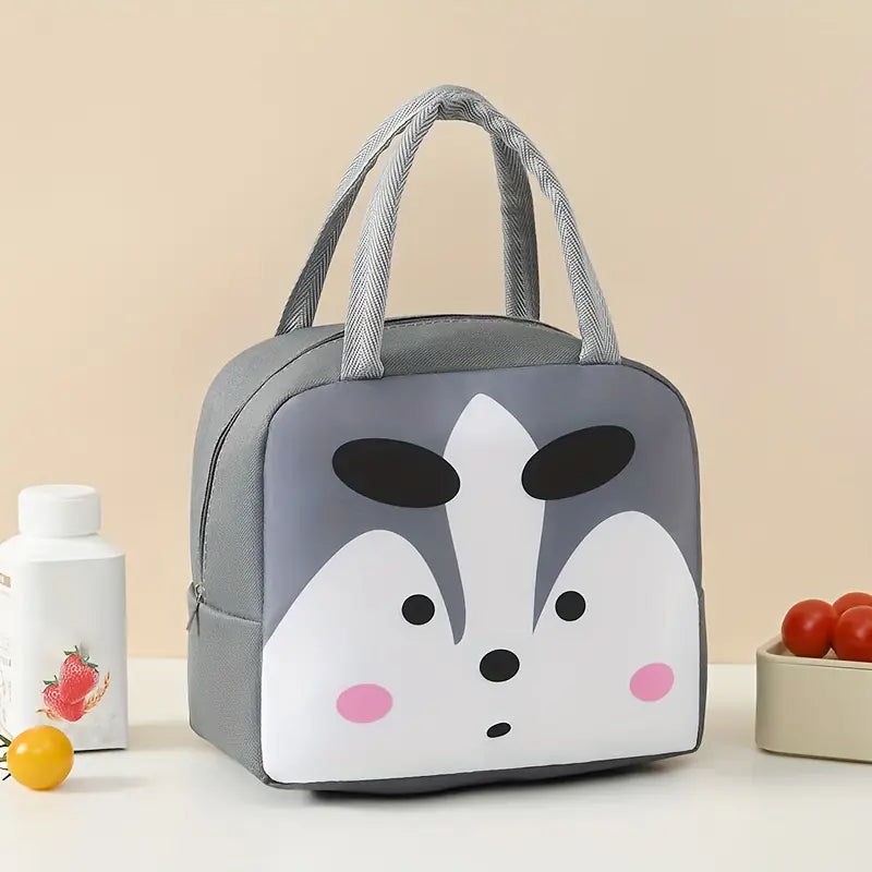 Thermo-Lunchtasche mit Cartoon-Tiermotiv für Kinder
