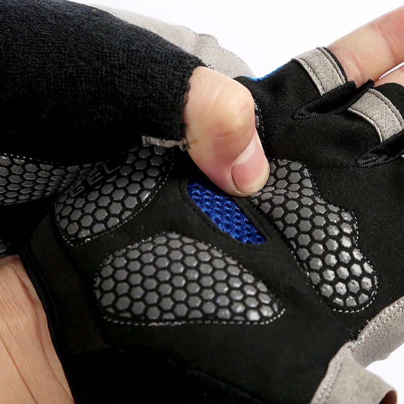 Atmungsaktive Halbfinger-Fahrradhandschuhe für Unisex