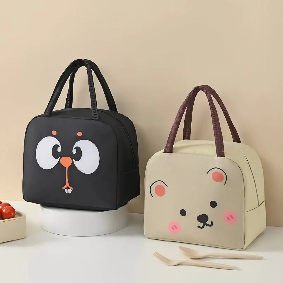 Thermo-Lunchtasche mit Cartoon-Tiermotiv für Kinder