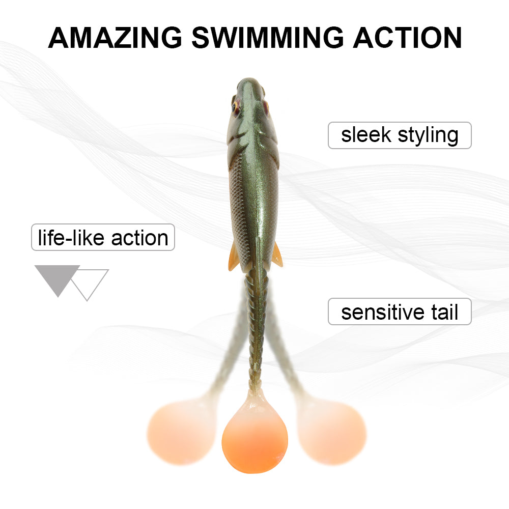 Juego de señuelos blandos Ultimate Predator Swimbait