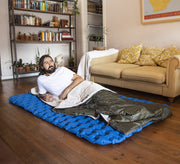 Camping Thin Portable Envelope Cotton Sleeping Bag - Blue Force Sports