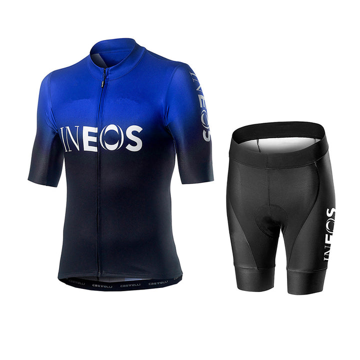 Men's and women's short sleeve road plus size cycling suit - Blue Force Sports