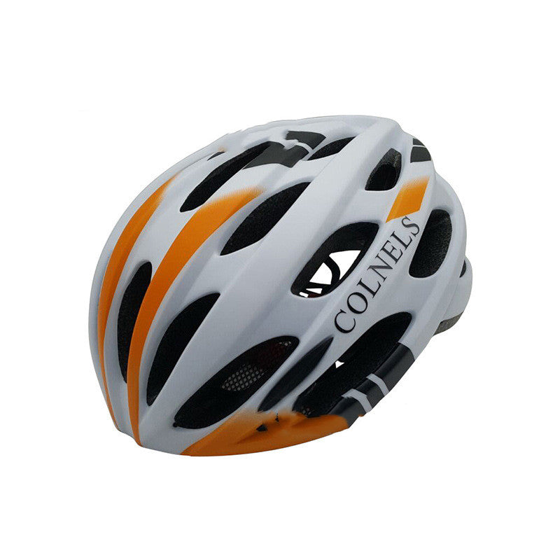 Bicycle helmet with taillight warning light glowing insect screen - Blue Force Sports