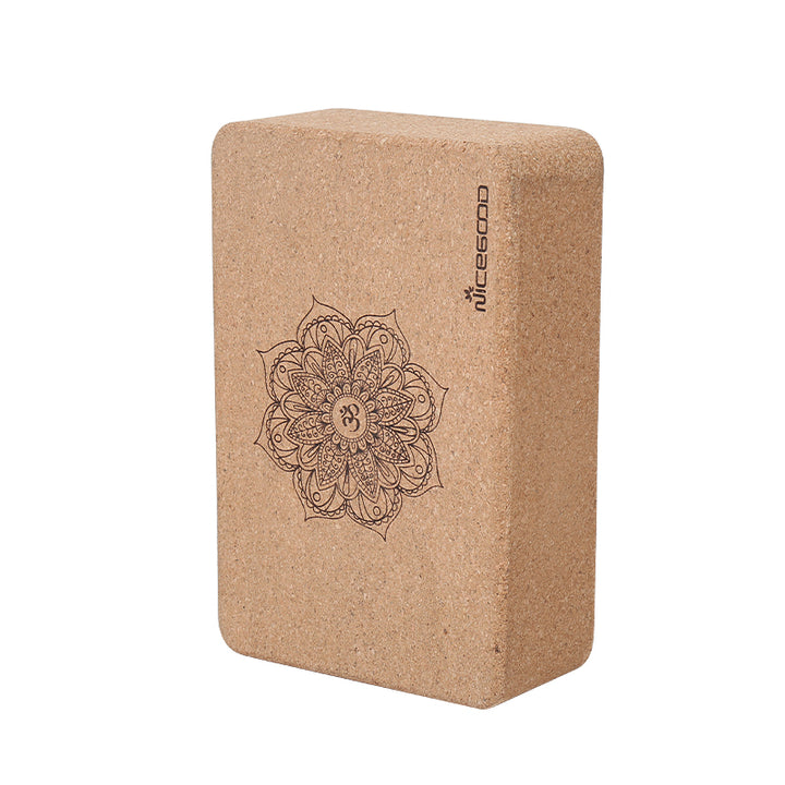 High-density Environmentally Friendly Cork Yoga Brick - Blue Force Sports