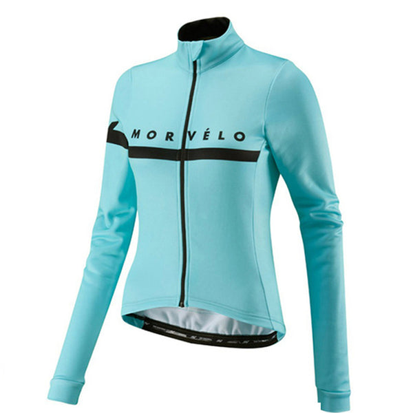 Bicycle long-sleeved fleece warm cycling jersey - Blue Force Sports