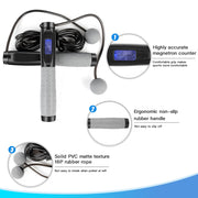 Smart electronic counting skipping rope - Blue Force Sports