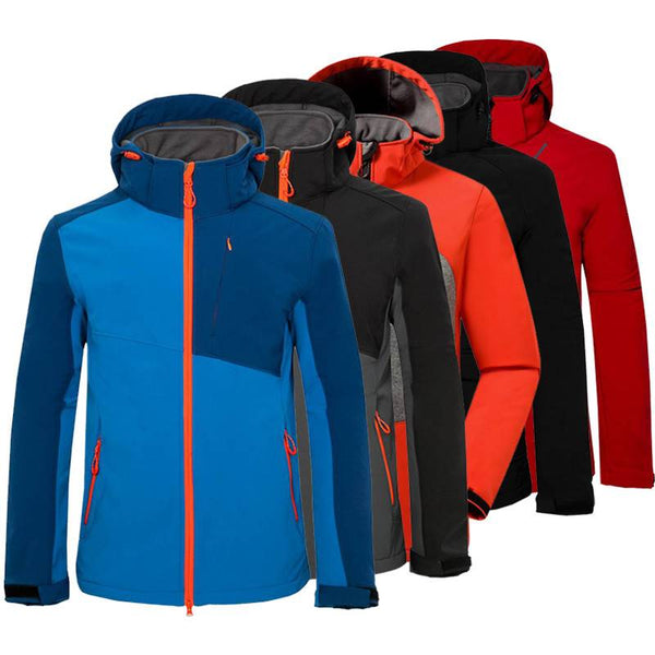 Men's outdoor mountaineering storm suit windbreaker soft shell suit - Blue Force Sports