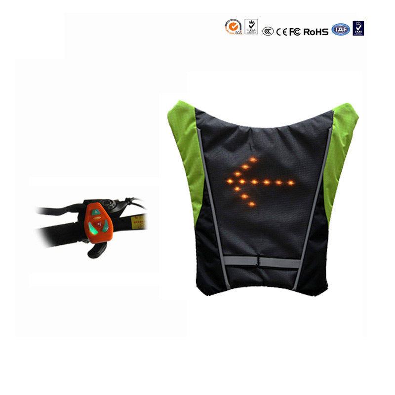 Bicycle Safety LED Backpack - Blue Force Sports