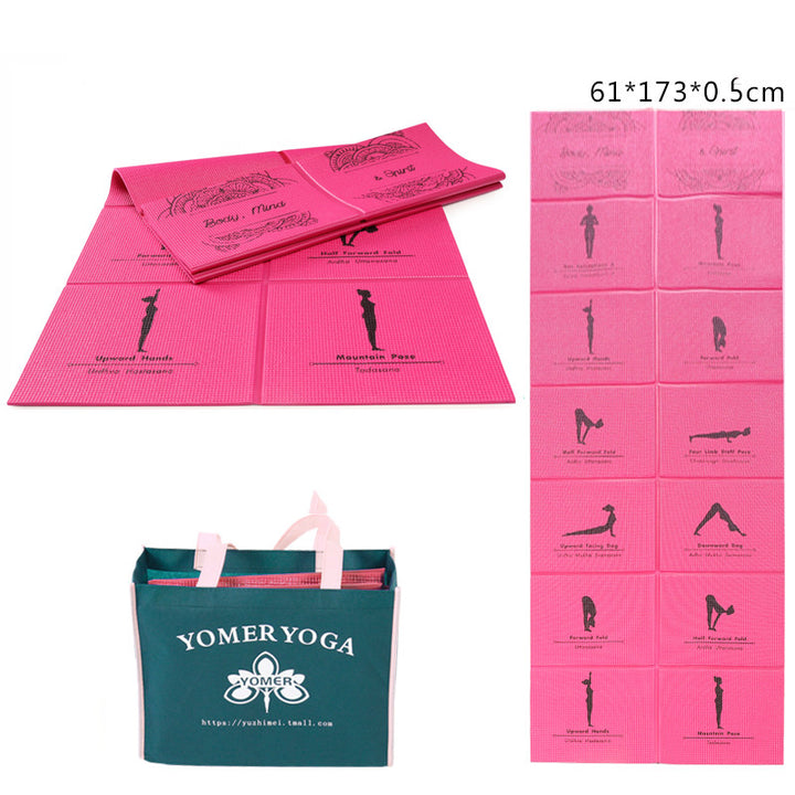 Foldable and portable yoga mat - Blue Force Sports