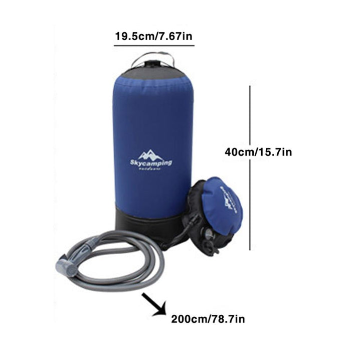 Outdoor portable pressure outdoor shower bag - Blue Force Sports