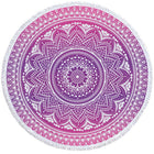 Round Printed Bath Towel Beach Towel Yoga Mat - Blue Force Sports