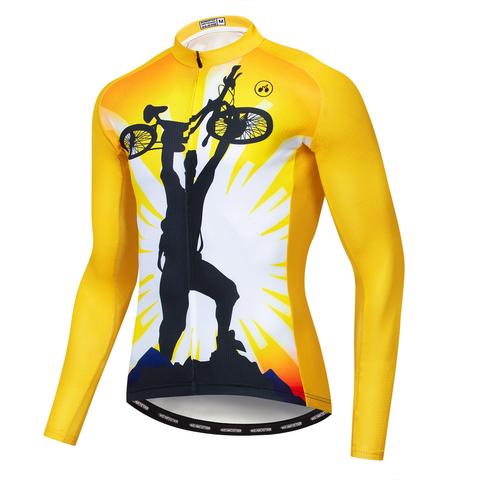 Customizable Men's Long Sleeve Cycling Jerseys With Fleece - Blue Force Sports