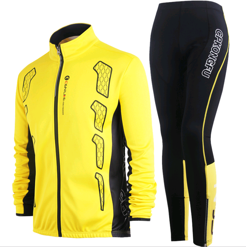 Spring and autumn bicycle Jersey long-sleeved suit men and women models mountain bike team version of clothes autumn and winter coat - Blue Force Sports