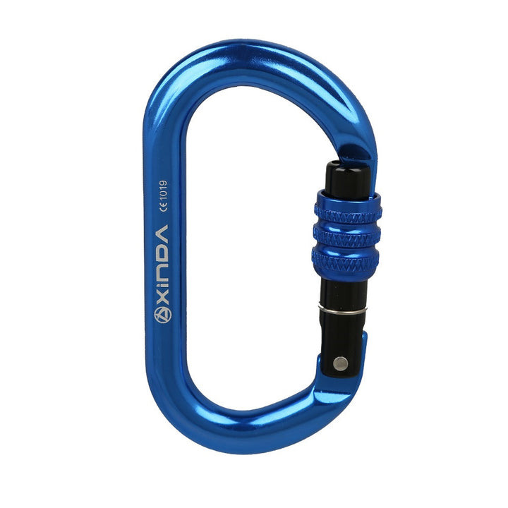 Rock Climbing Carabiner O-shaped Thread Lock - Blue Force Sports