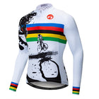 Riding Bicycle Jersey Long Sleeve Cycling Jersey - Blue Force Sports
