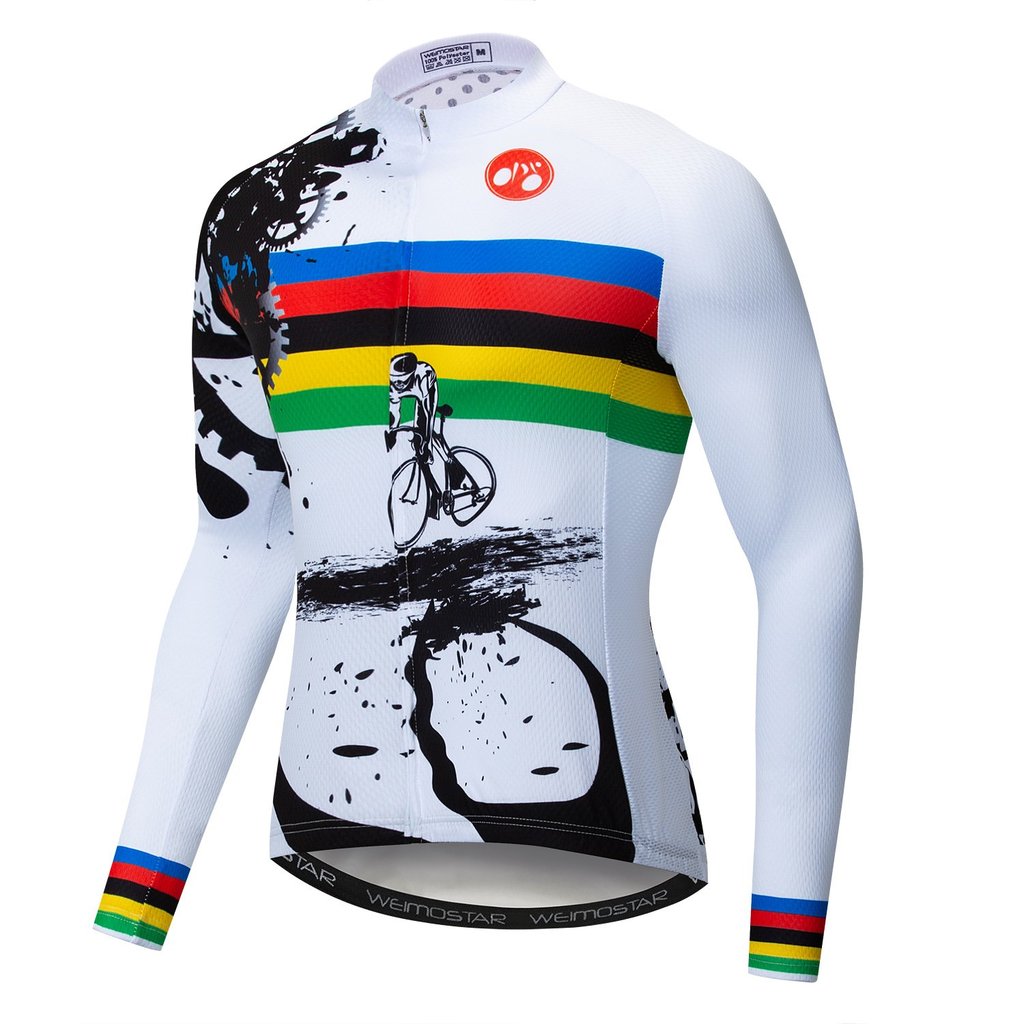 Riding Bicycle Jersey Long Sleeve Cycling Jersey - Blue Force Sports