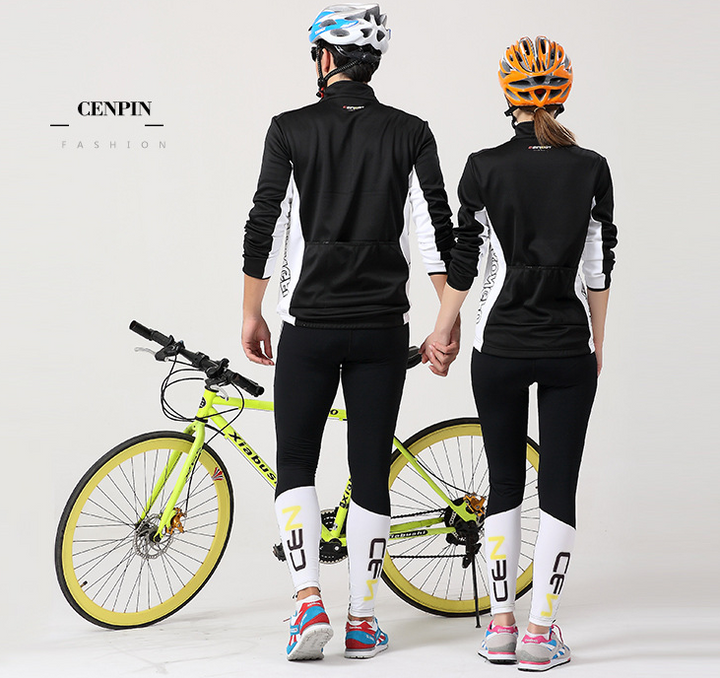 Spring and autumn bicycle Jersey long-sleeved suit men and women models mountain bike team version of clothes autumn and winter coat - Blue Force Sports