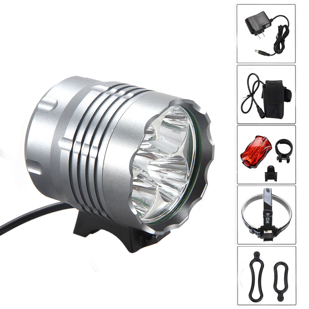 LED Mountain Bike Headlight 5T6 Bicycle Light - Blue Force Sports