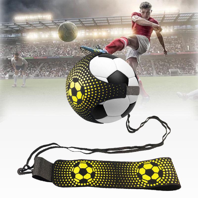 Fußballtrainingshilfe zum Solo-Kick-Üben mit verstellbarem Hüftgurt