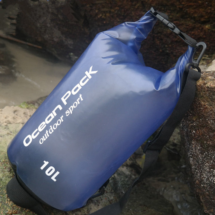 Spot beach bag anti water bucket bag PVC waterproofing bag drifting waterproof bag swimming bag outdoor sports bag - Blue Force Sports