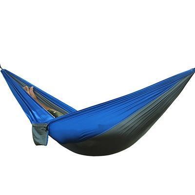 Backpacking Hammock - Portable Nylon Parachute Outdoor Double Hammock - Blue Force Sports