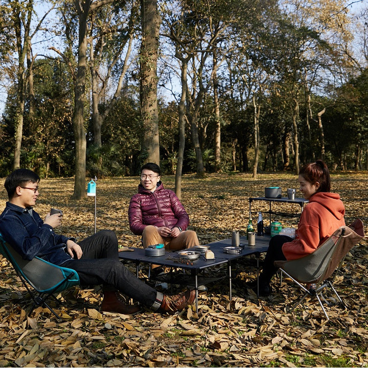 Geometric folding table for outdoor camping picnic - Blue Force Sports