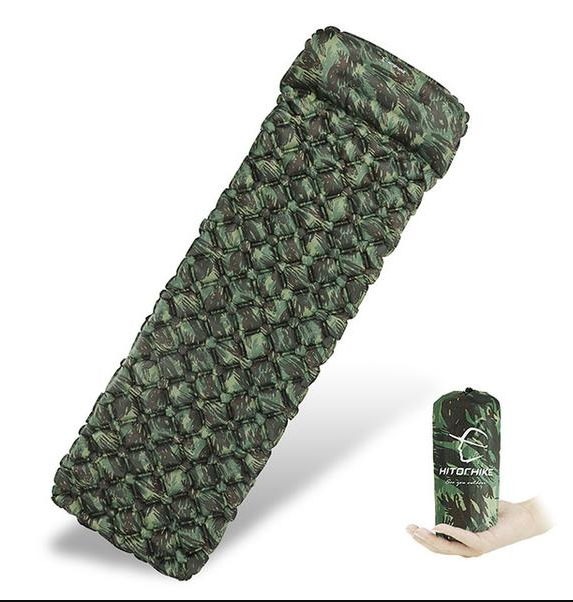 Inflatable Camo Sleeping Pad - Blue Force Sports