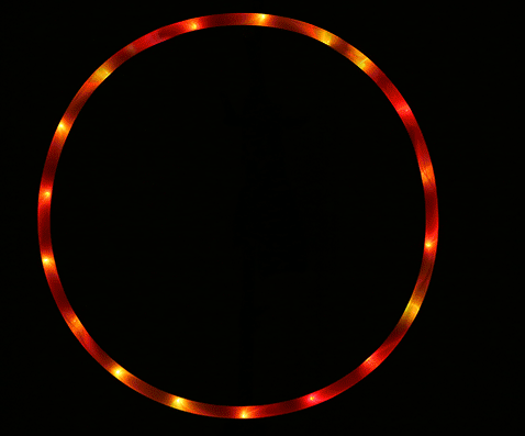 Premium LED Lights Glow In Dark Hoop - Blue Force Sports