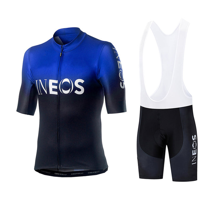 Men's and women's short sleeve road plus size cycling suit - Blue Force Sports