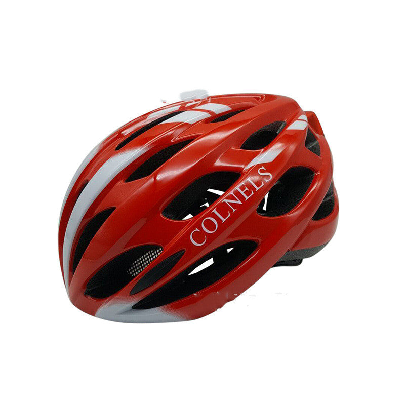 Bicycle helmet with taillight warning light glowing insect screen - Blue Force Sports