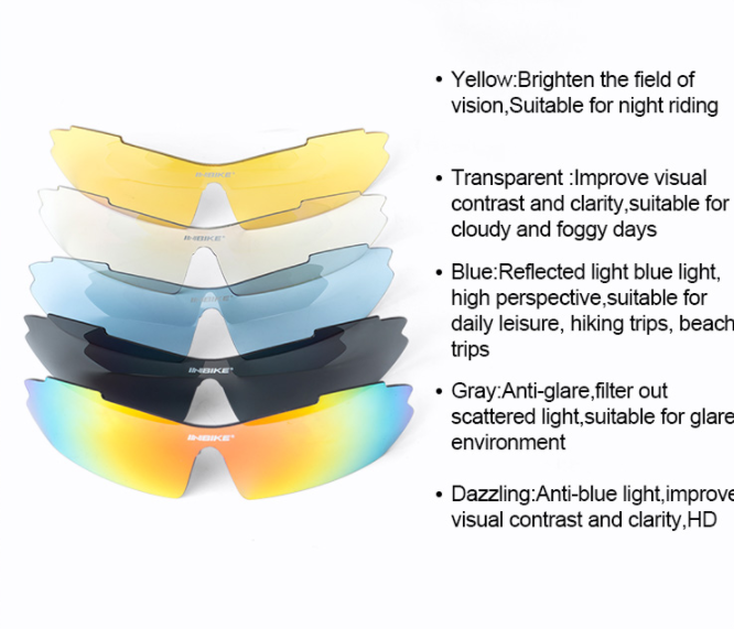 INBIKE Polarized Cycling Glasses - Blue Force Sports