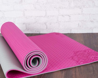 Two-color TPE Non-slip Yoga Mat Fitness Mat - Blue Force Sports