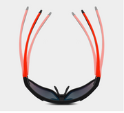 Polarized light discoloration and windproof riding glasses - Blue Force Sports