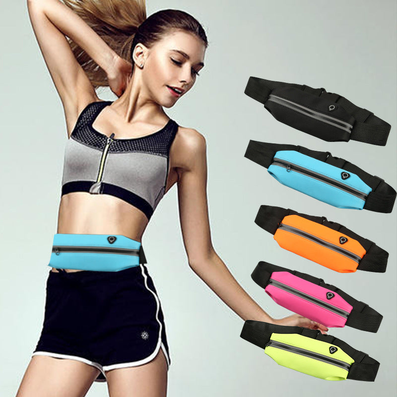 Invisible Men's And Women's Running Belts Fitness Equipment Thin Waterproof Small Bag - Blue Force Sports