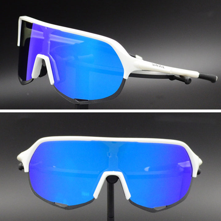 Outdoor Polarized Sports Bike Goggles And Windshield - Blue Force Sports