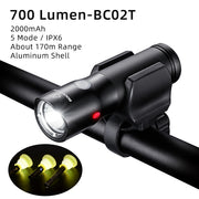 Bicycle light headlights night riding glare flashlight USB charging - Blue Force Sports