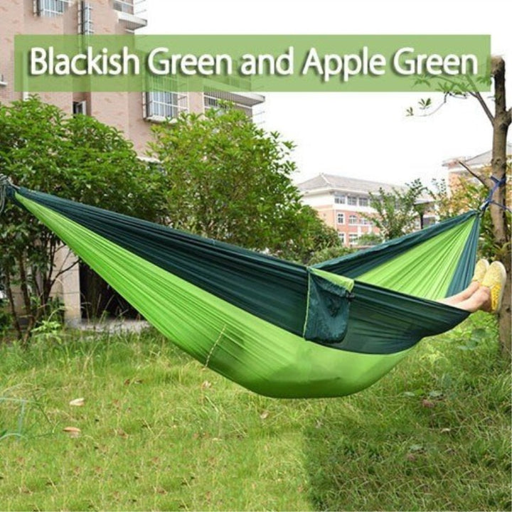 Backpacking Hammock - Portable Nylon Parachute Outdoor Double Hammock - Blue Force Sports