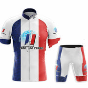 Men's Short Sleeve Cycling Jersey Suit - Blue Force Sports