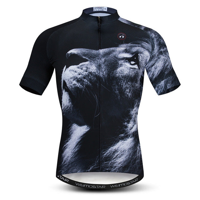 Men's Bike Tight Short Sleeve Sweatshirt - Blue Force Sports