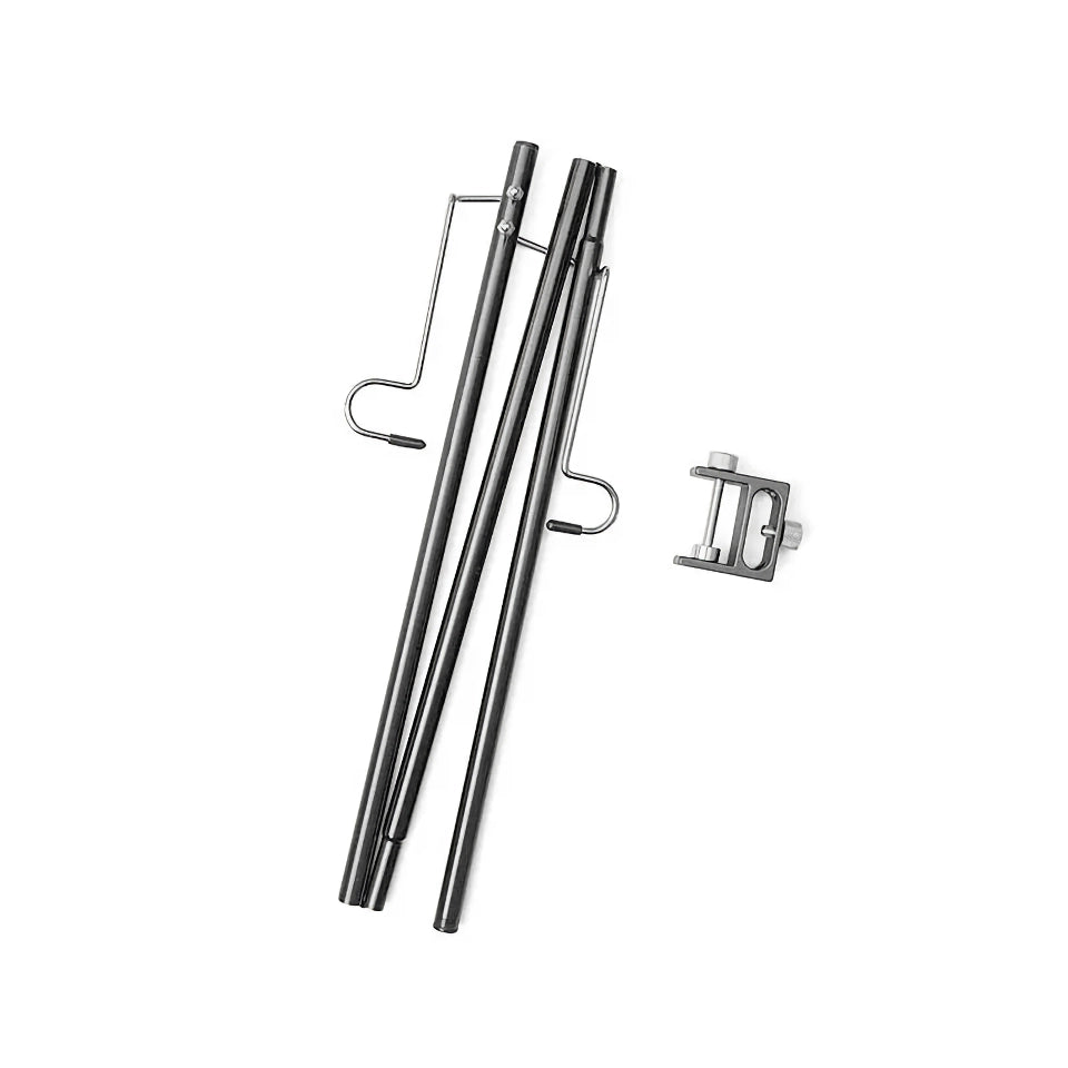 Soporte ajustable para linterna de camping con perchas desmontables