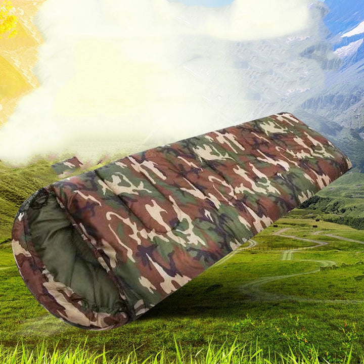 Camping emergency camouflage sleeping bag - Blue Force Sports