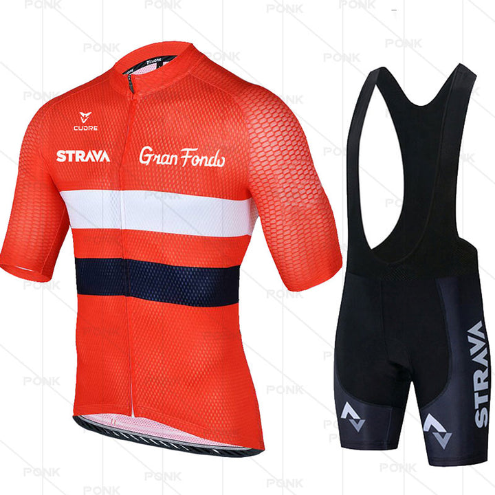 Short Sleeve Cycling Jersey Suit - Blue Force Sports