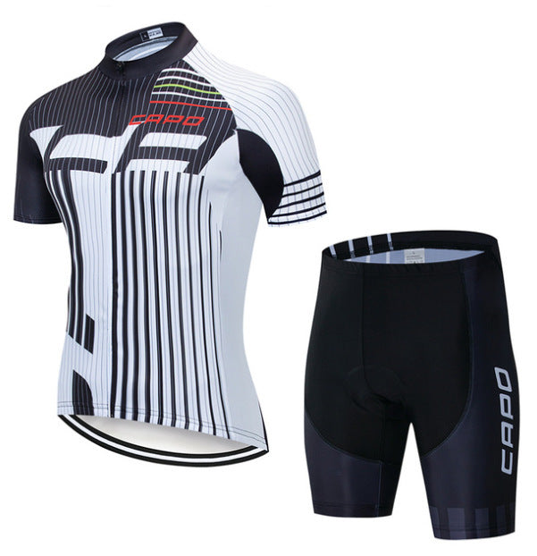 Cycling Jersey Short Sleeve Suit Men Summer - Blue Force Sports